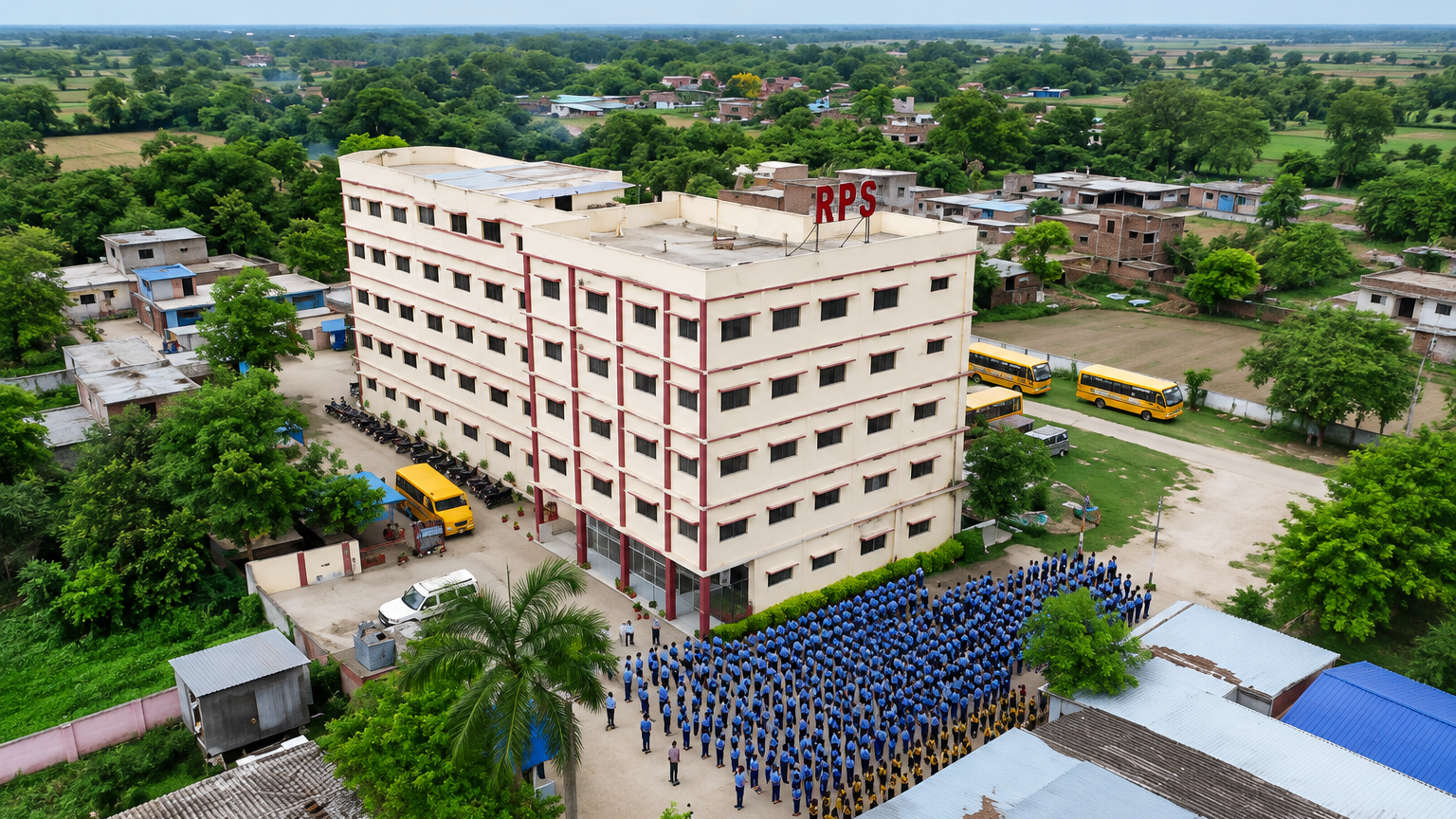 Roshani Public School Campus Courtyard and Architecture