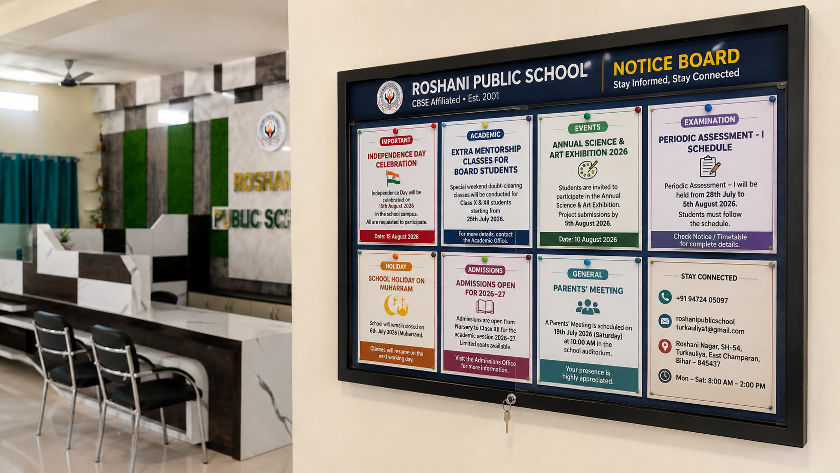 Roshani Public School Notice Board
