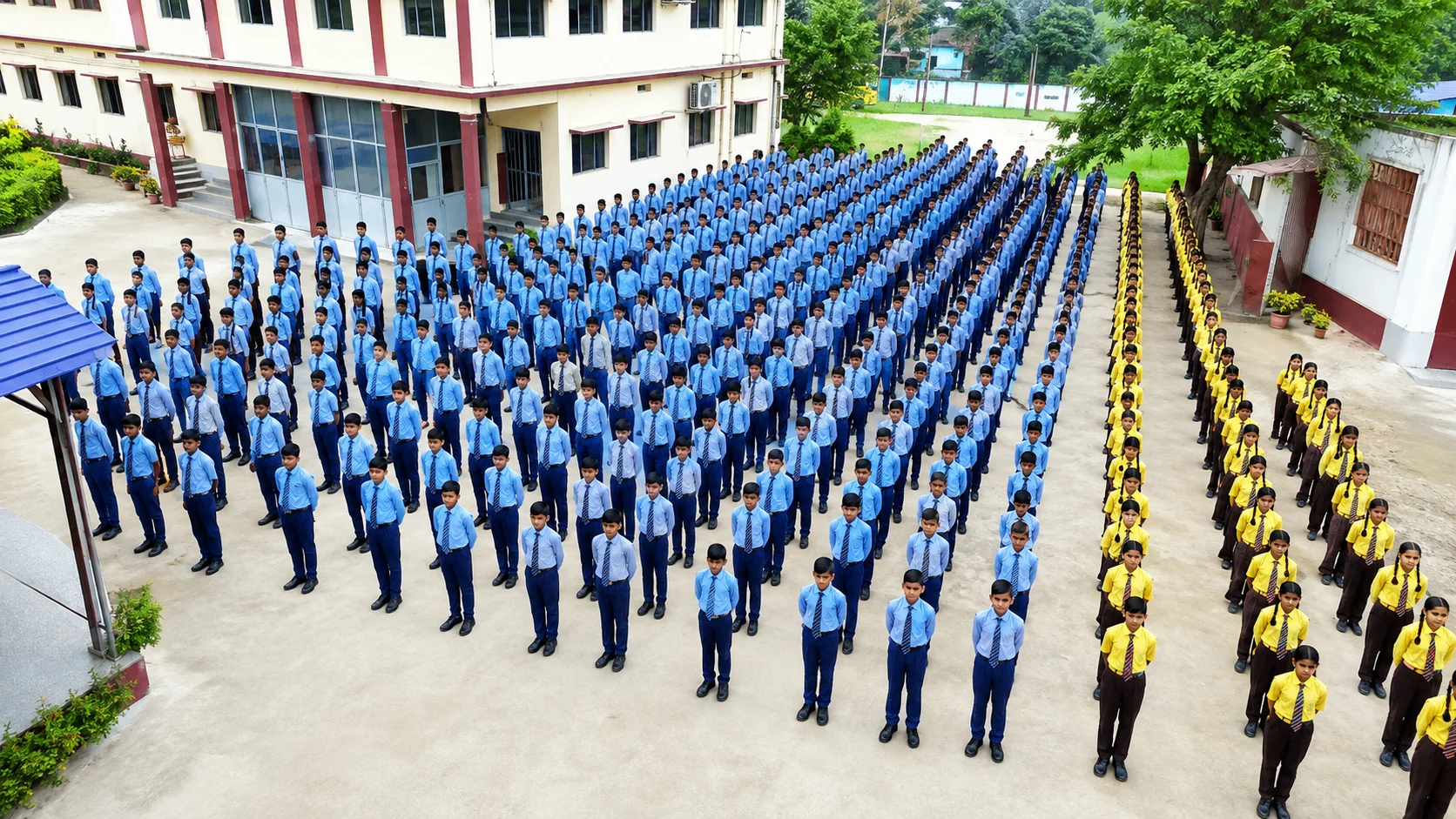 Roshani Public School Students and Assembly
